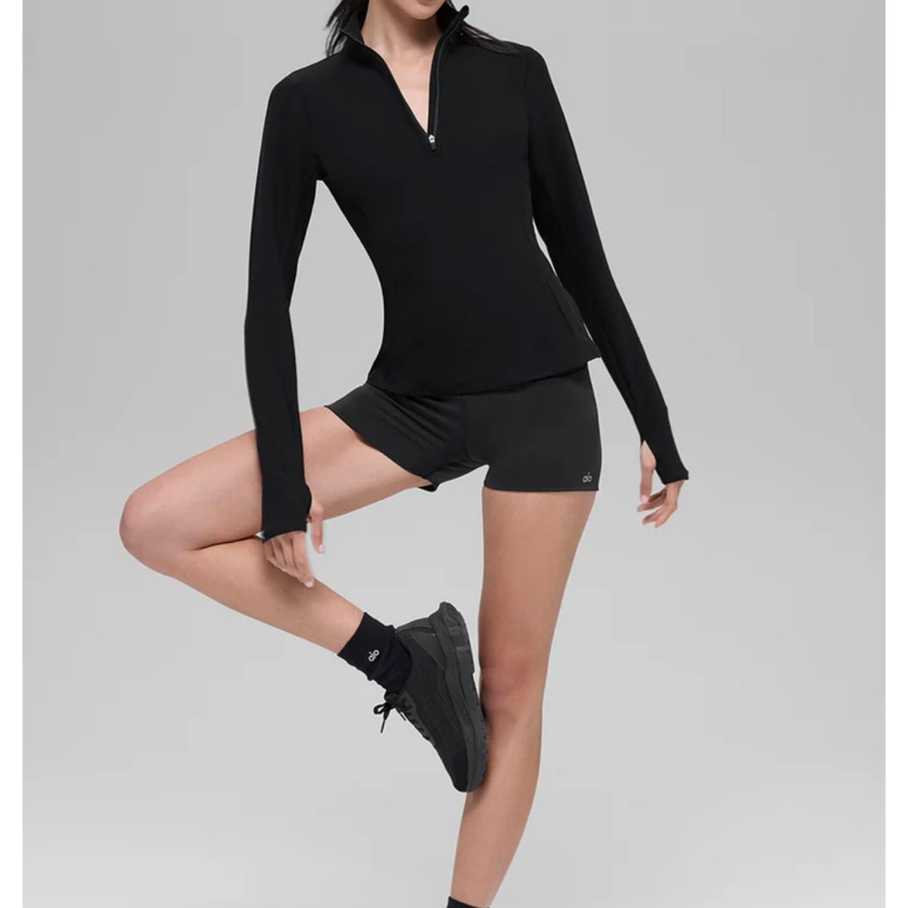 ALO Yoga Black Zip-Up Jacket